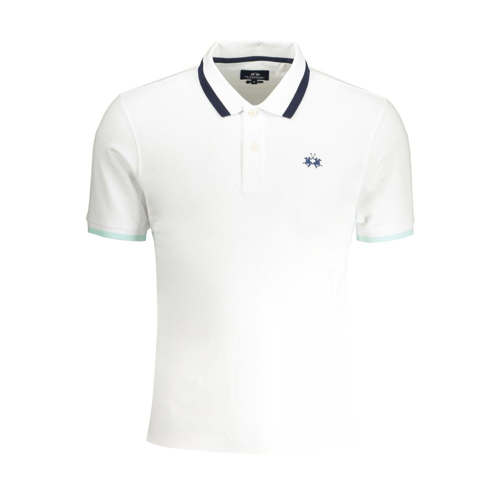 White Cotton Polo Shirt