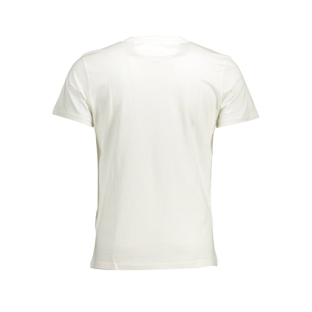 Crisp White Cotton Crew Neck Tee