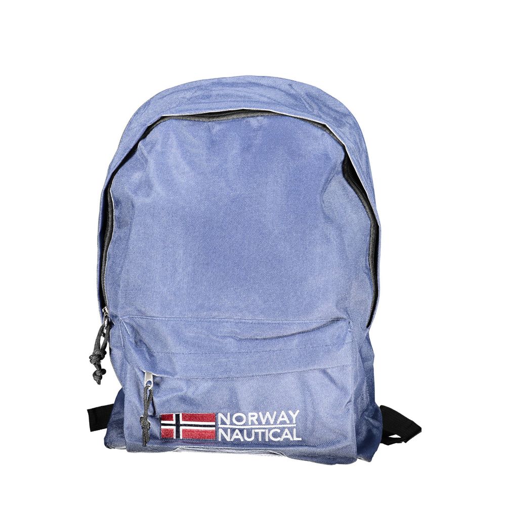 Blue Polyester Backpack