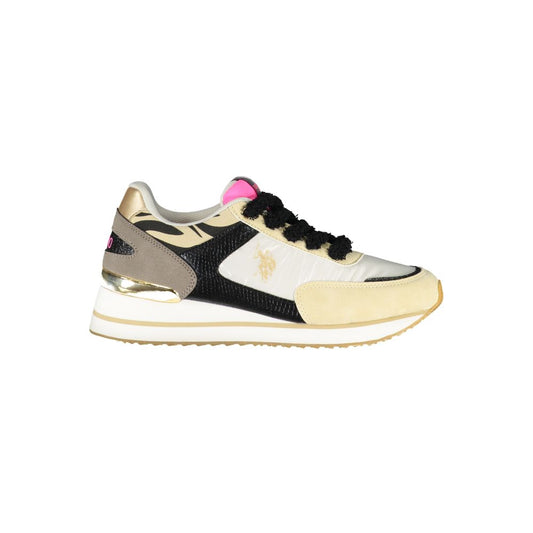 Beige Polyester Women Sneaker