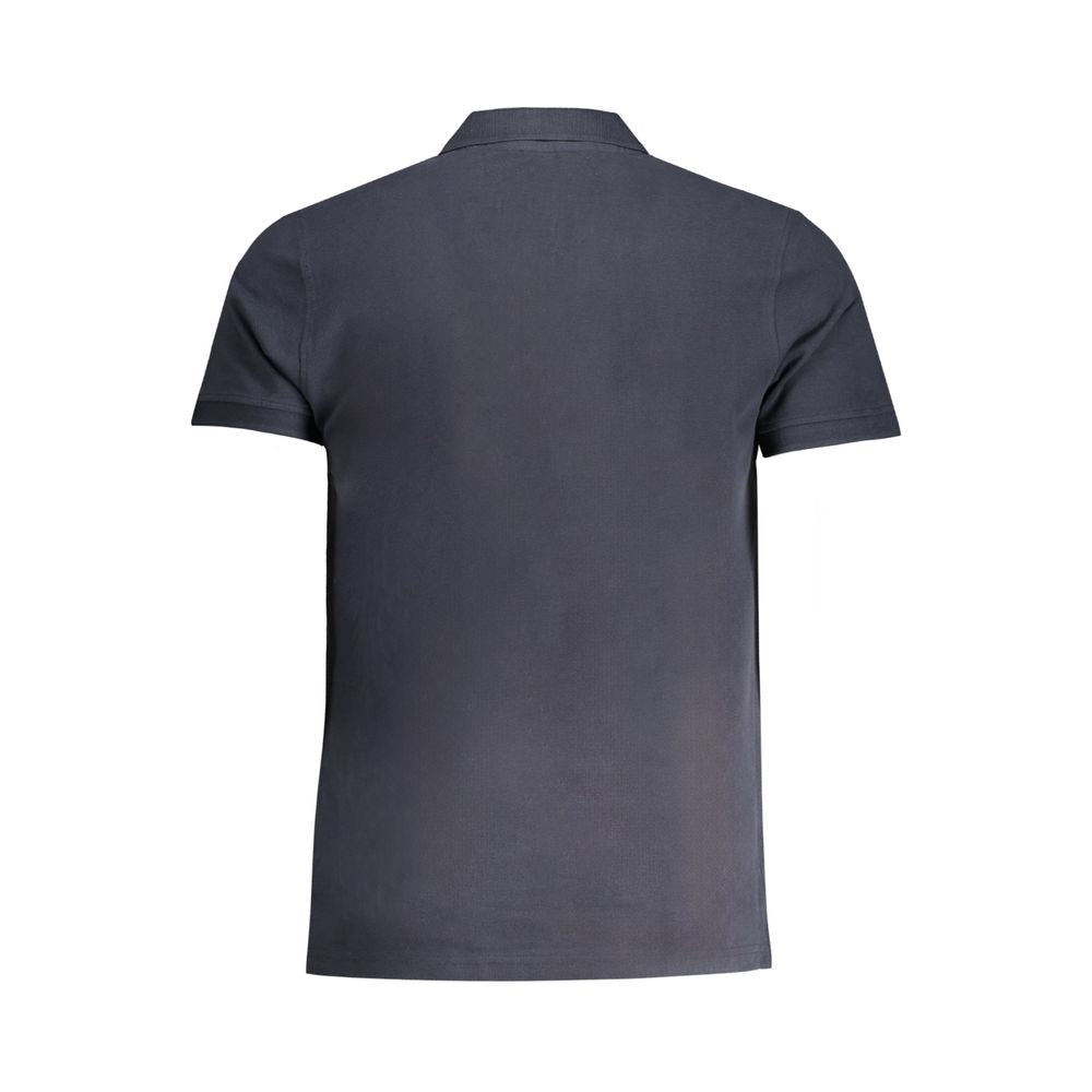 Blue Cotton Polo Shirt