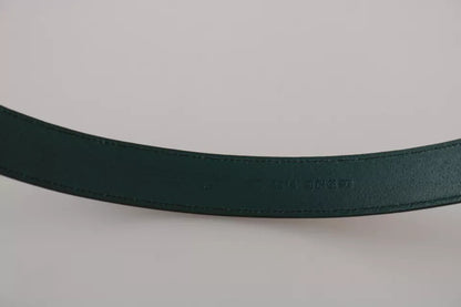 Green Gold Buckle Waist Leather Belt