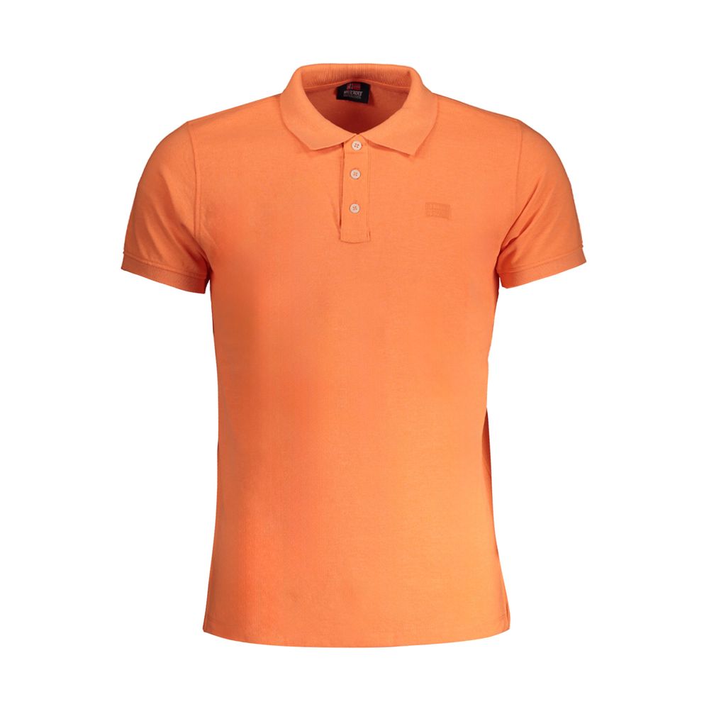 Orange Cotton Polo Shirt