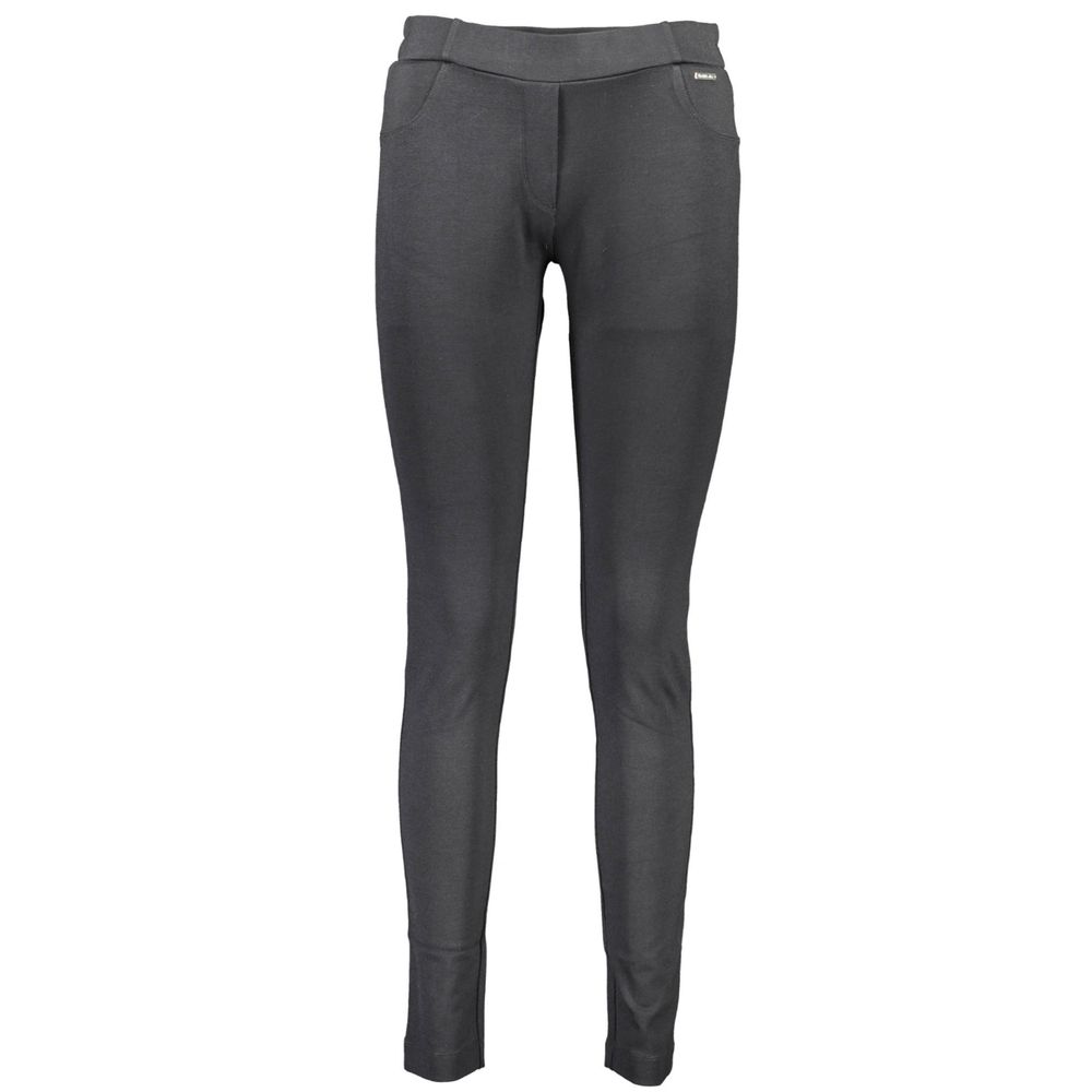 Sleek Black Elastic Waist Leggings