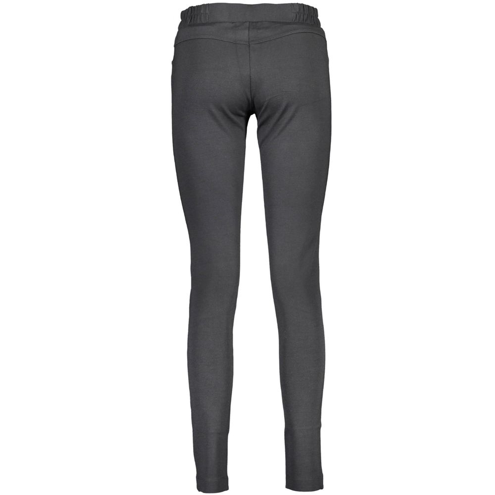 Sleek Black Elastic Waist Leggings