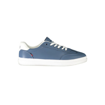 Blue Polyester Sneaker