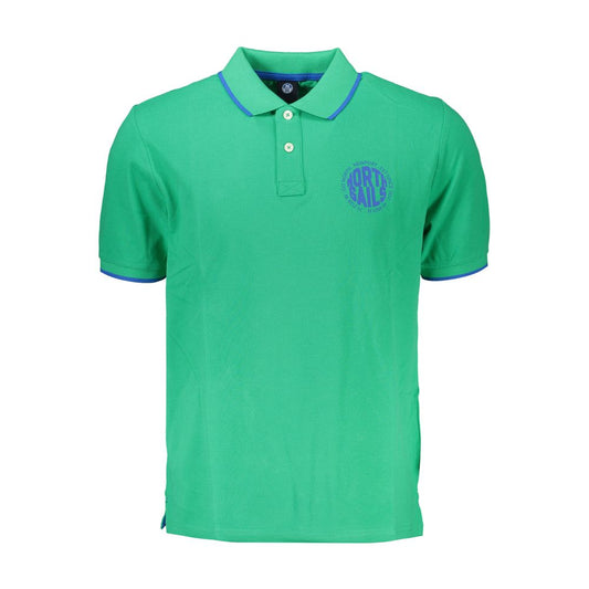 Green Cotton Polo Shirt