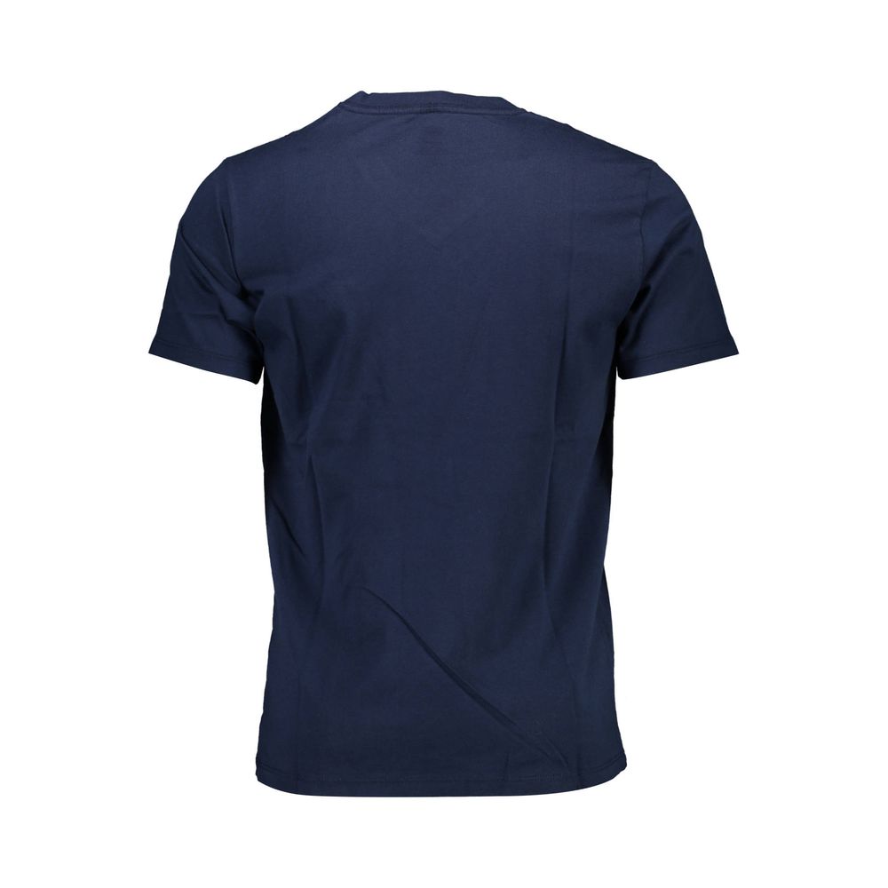 Classic V-Neck Cotton Tee in Blue