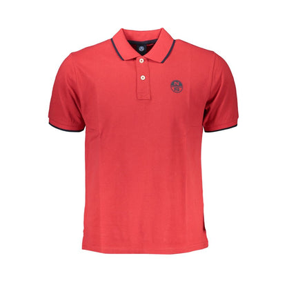 Red Cotton Polo Shirt