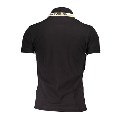 Elegant Slim Fit Polo with Contrasting Details