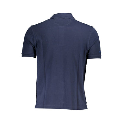 Elegant Blue Cotton Polo Shirt