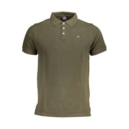 Green Cotton Polo Shirt