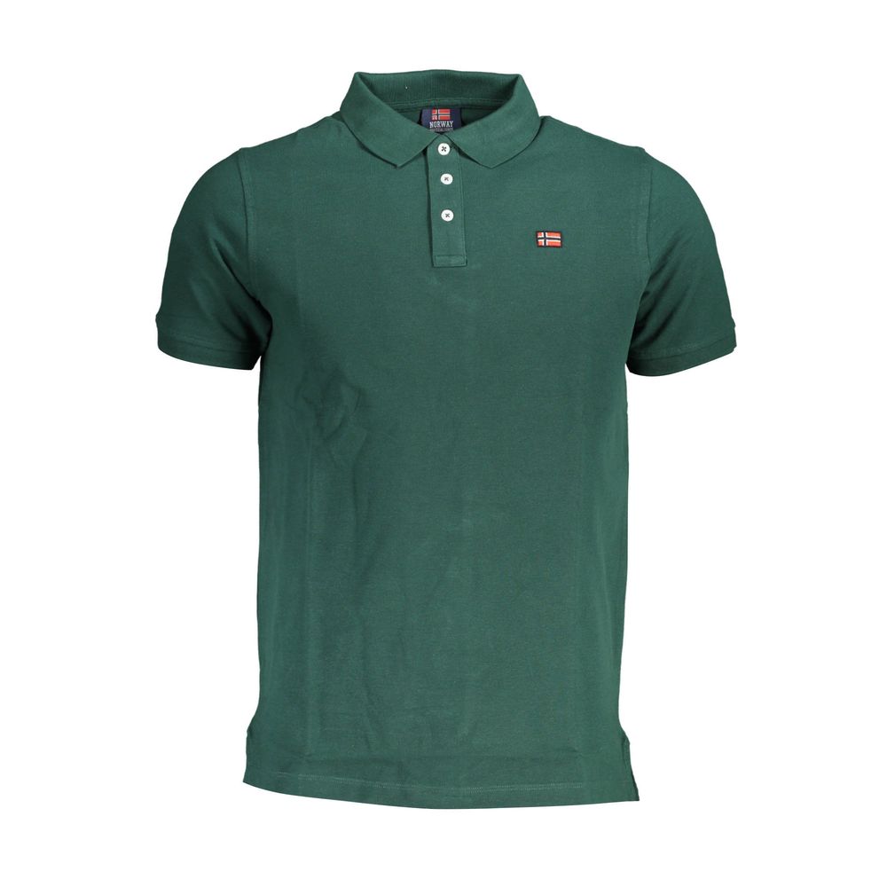 Green Cotton Polo Shirt