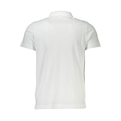 Polo bordado blanco elegante para hombre