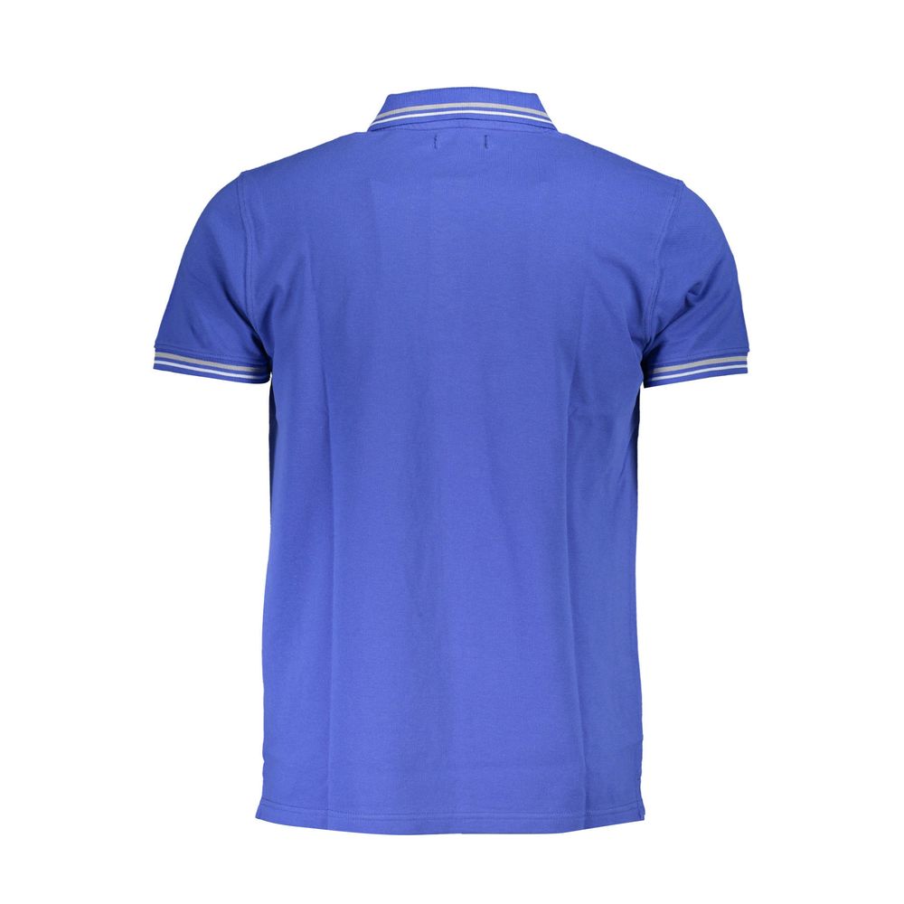 Blue Cotton Polo Shirt