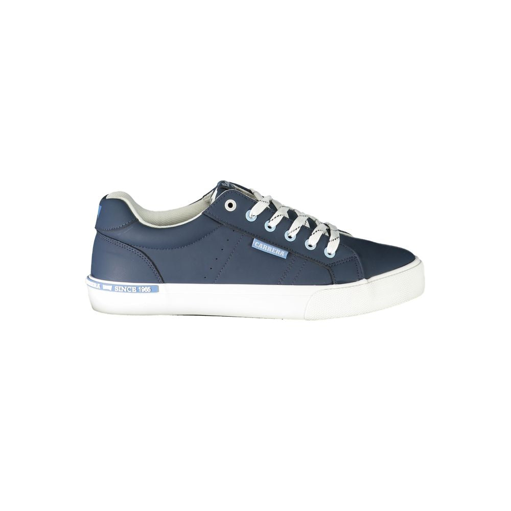 Blue Polyester Sneaker