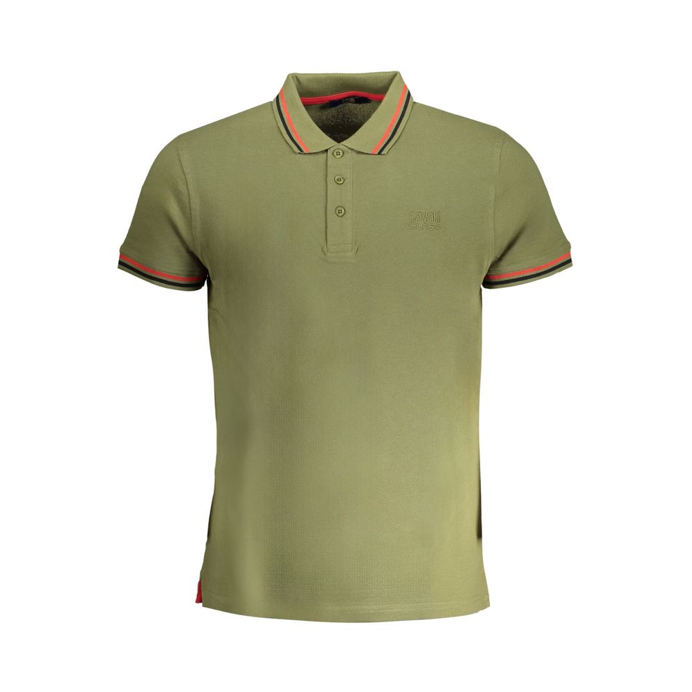 Green Cotton Polo Shirt