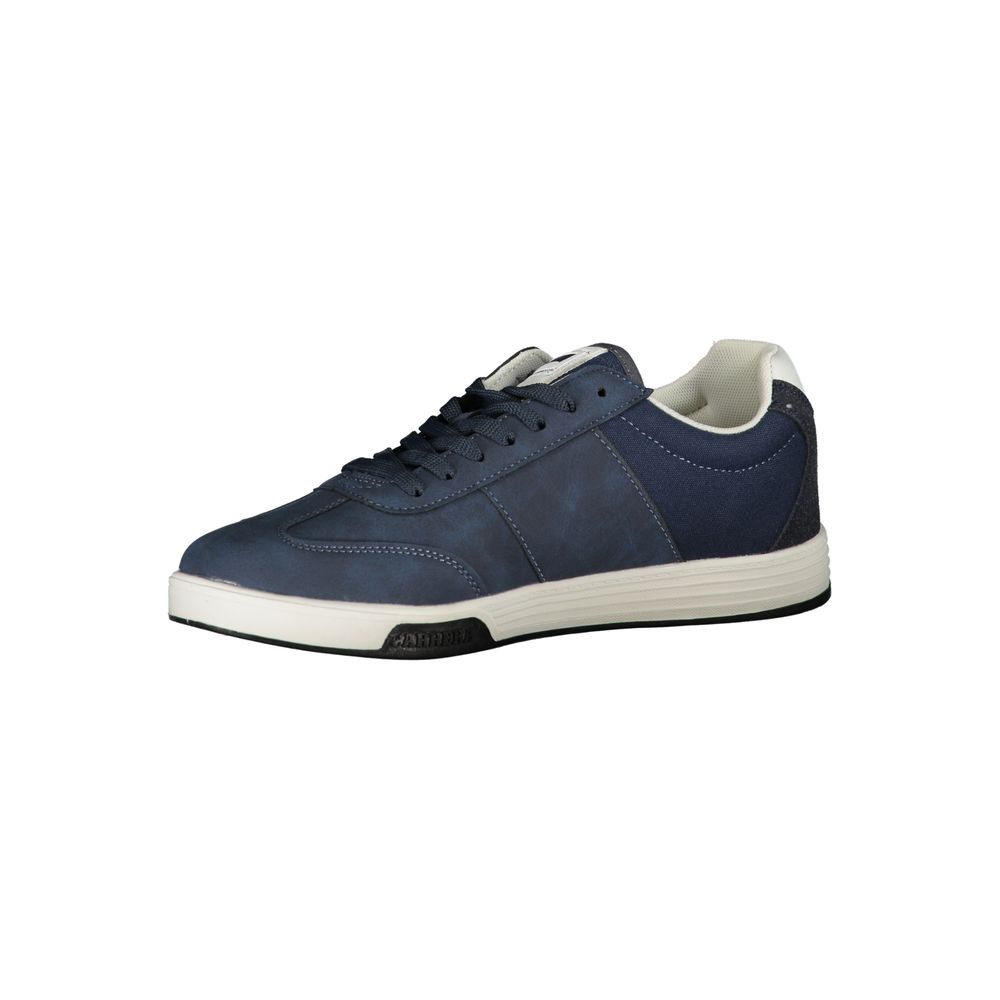 Blue Polyester Sneaker