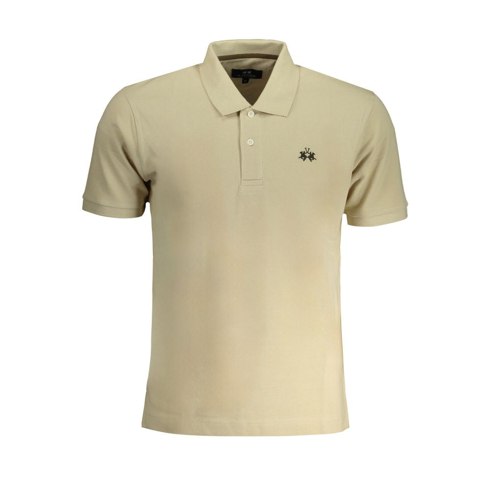 Beige Cotton Polo Shirt