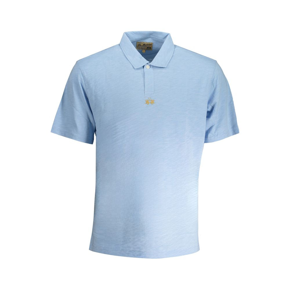 Light Blue Cotton Polo Shirt