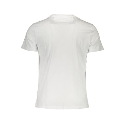 Elegant White Crew Neck Tee with Signature Print