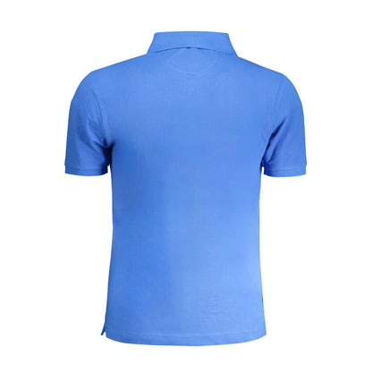 Blue Cotton Polo Shirt