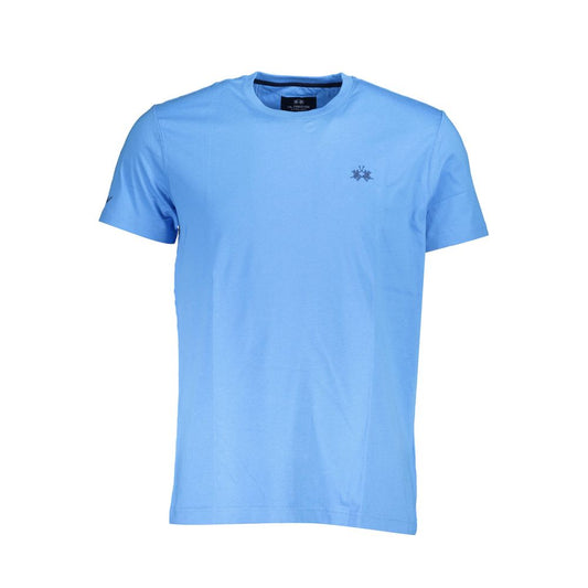 Elegant Light Blue Embroidered Tee