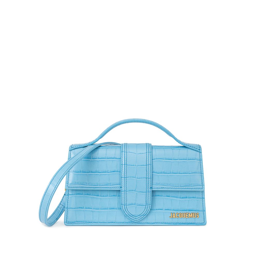 Light Blue Leather Handbag