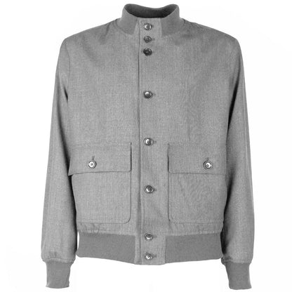 Elegant Light Wool Silk-Linen Jacket