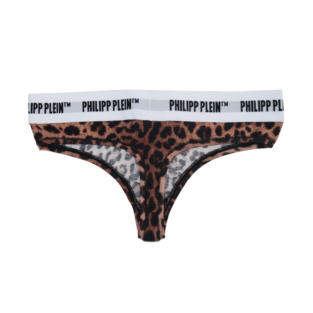 Chic Leopard Print Thong Duo for Women