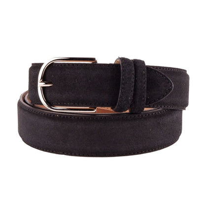 Elegant Quad of Suede Calfskin Belts