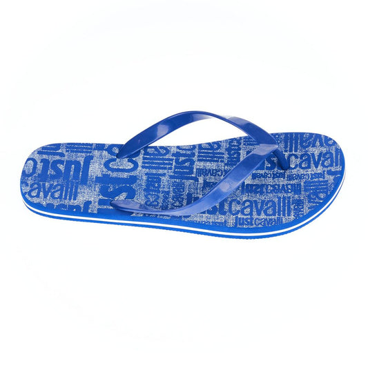 Chanclas elegantes de hombre azul claro