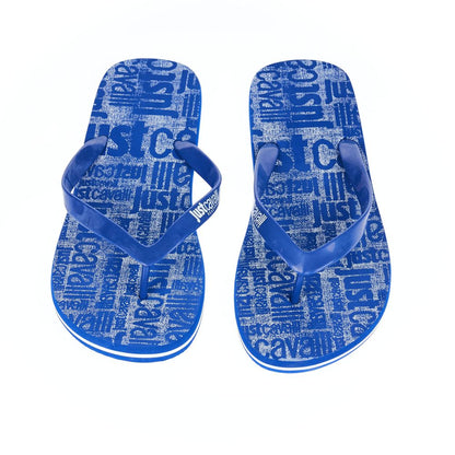 Chanclas elegantes de hombre azul claro