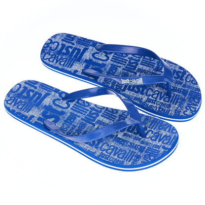 Chanclas elegantes de hombre azul claro