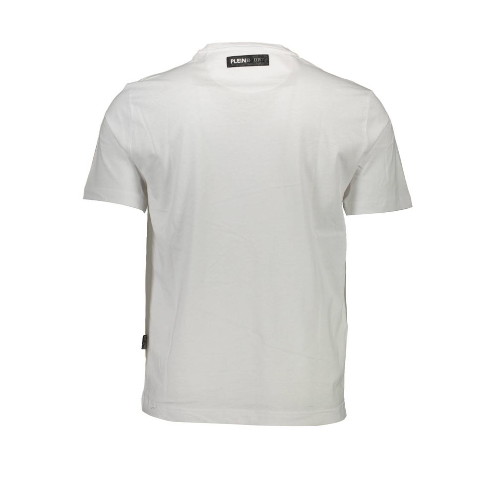 Wit katoenen T-shirt