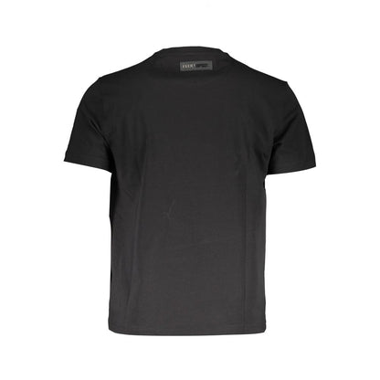 Elevated Athletic Black Tee with Iconic Print