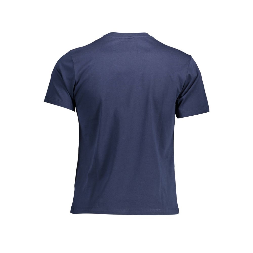 Chic Blue Nautical Print Tee for Men