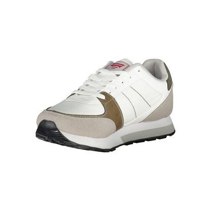 Witte polyester sneaker