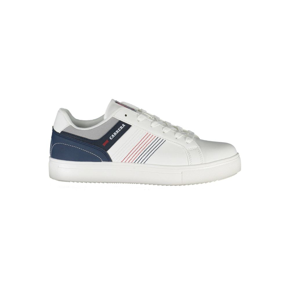 Witte polyester sneaker