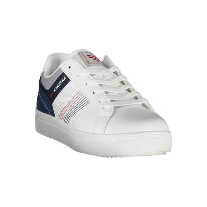 Witte polyester sneaker