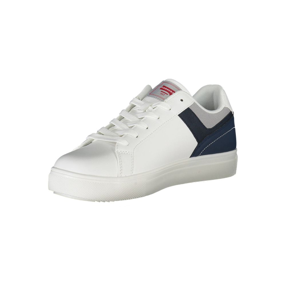 Sleek White Carrera Sneakers with Contrasting Accents