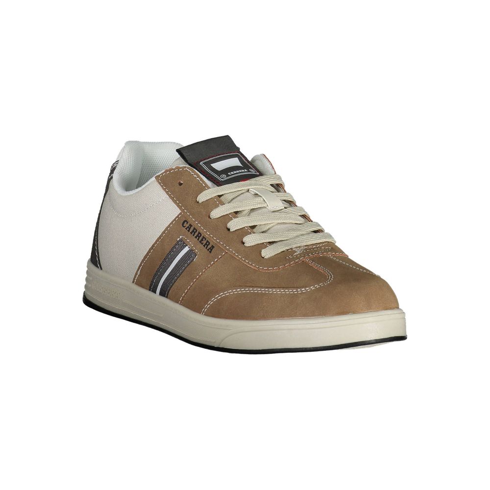 Bruine polyester sneaker