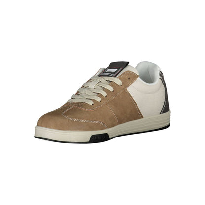 Sleek Brown Sneakers with Contrasting Details