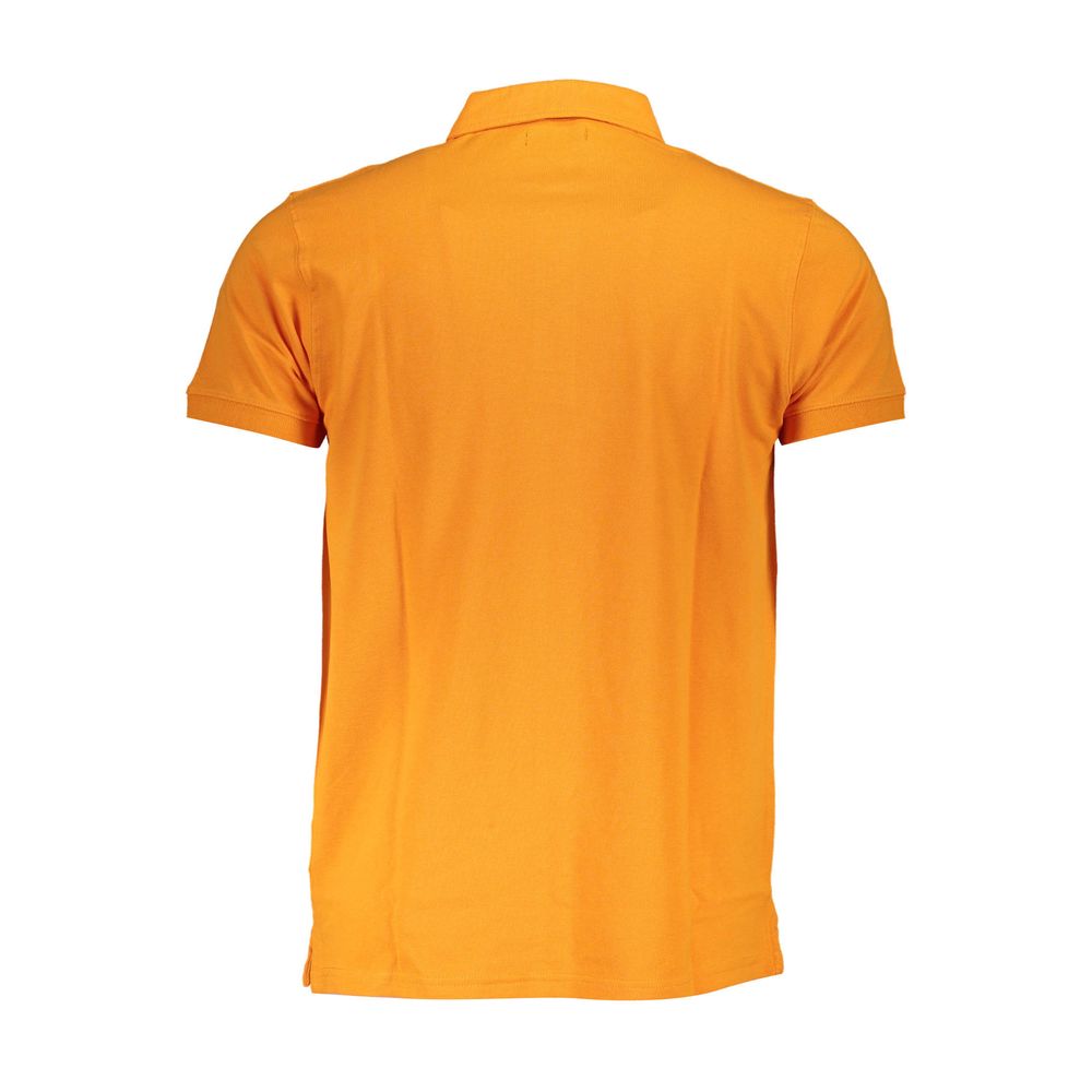 Orange Cotton Polo Shirt