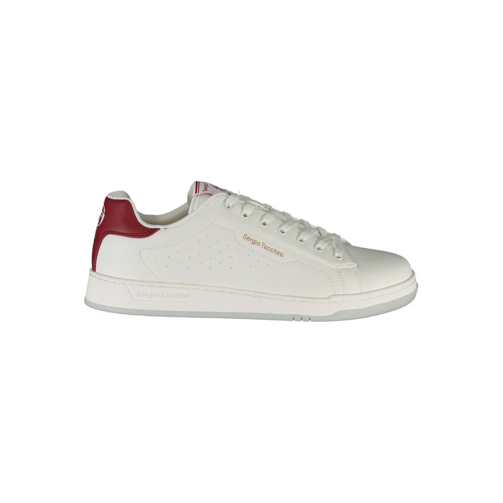 Witte polyester sneaker