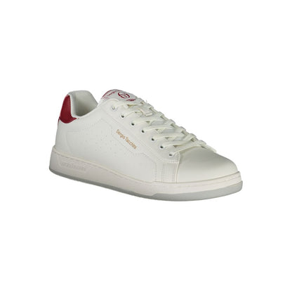 Witte polyester sneaker