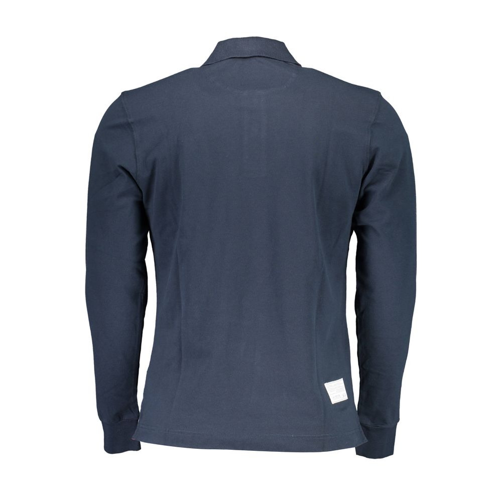 Elegant Long-Sleeved Polo - Contrast Detailing