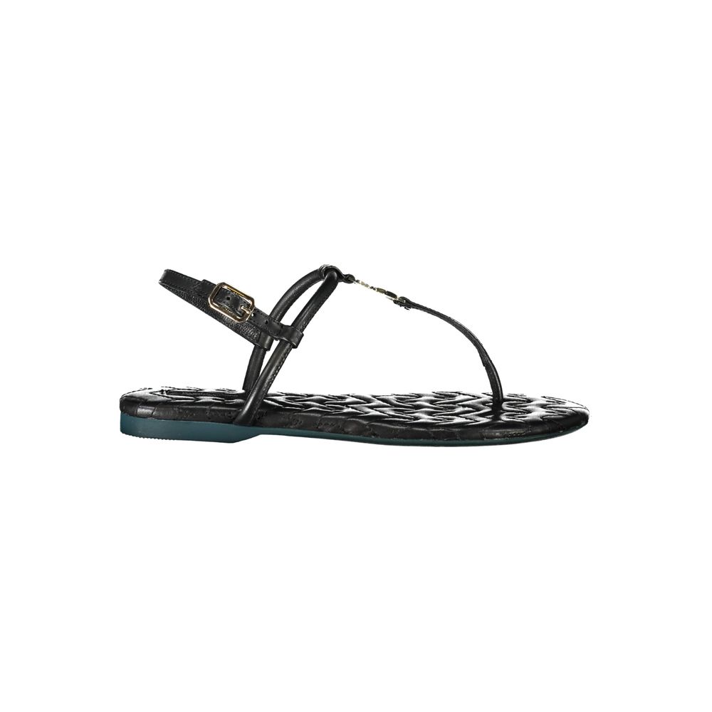 Black Leather Sandal