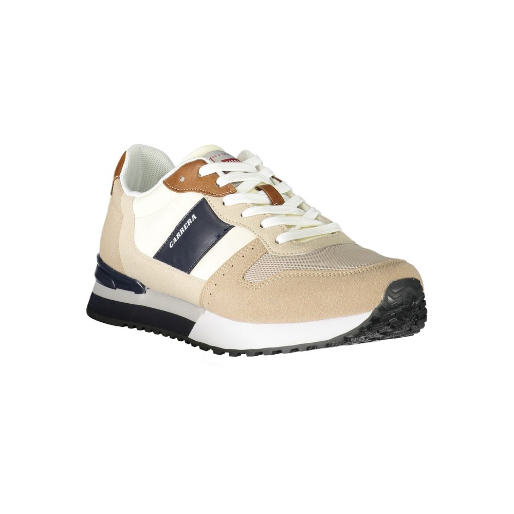 Beige Polyester Sneaker