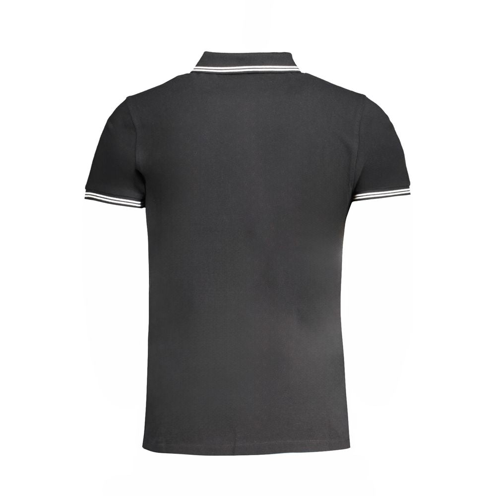 Black Cotton Polo Shirt